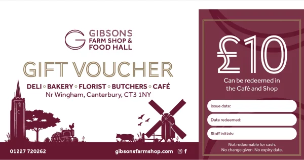 Gibsons Farm Shop £10 Voucher